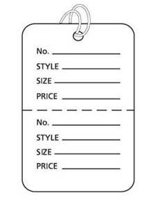 Small Strung Perforated Coupon Price Tags for wholesale by Store Supply Warehouse