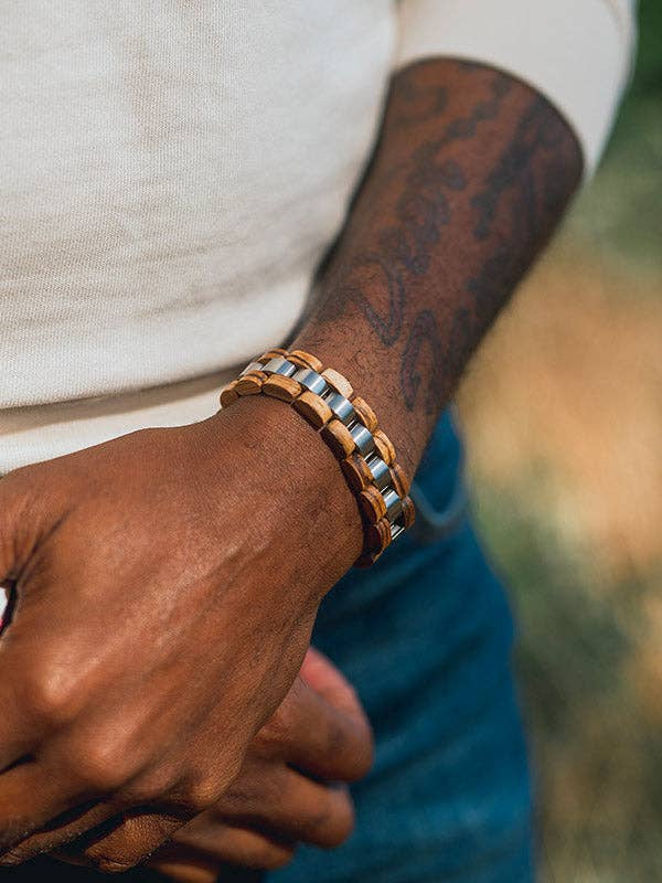 Wood&Chic - Vente Bracelet jonc - Bracelet en Bois Homme - Madrone6