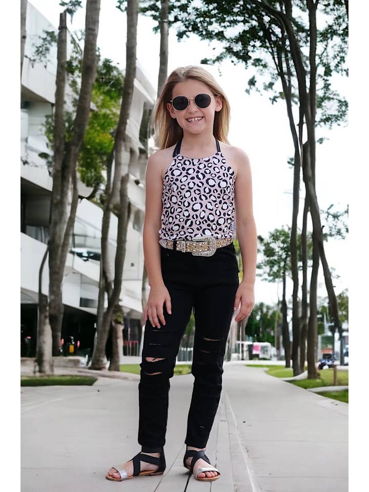 Kids Charm Online - Wholesale Jeans - Kids - Black ripped skinny jeans. PNG25133063 amy