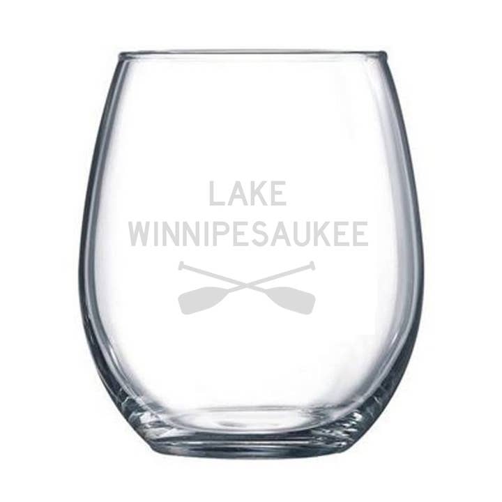 STEMLESS WINE GLASS - Custom Lake for wholesale by Peachy Pendants