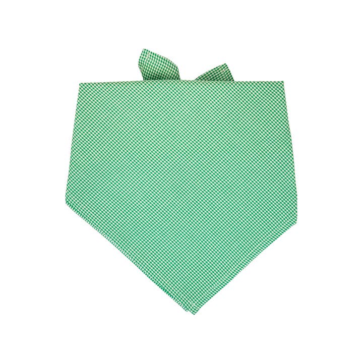Green Houndstooth hondenbandana voor wholesale door Crew LaLa