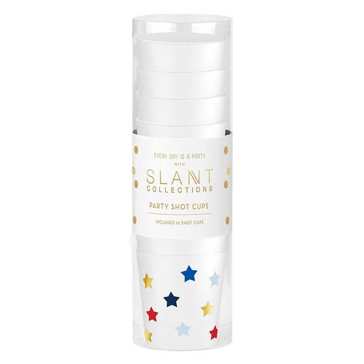Slant Collections by Creative Brands - Wholesale Disposable Cup - Frost Shot Cups - Stars