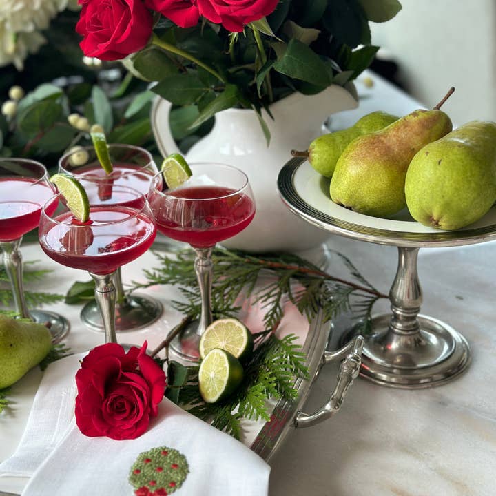 Arte Italica & Crown Linen Designs – wholesale Tårtfat – Toskansk piedestalskål8