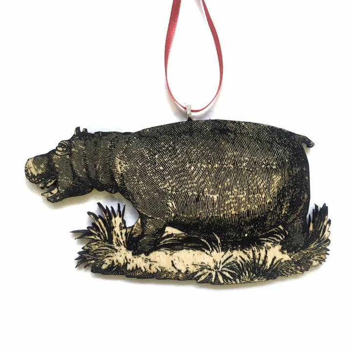 Toad Hill Farm - Wholesale Ornament - Hippo Ornament