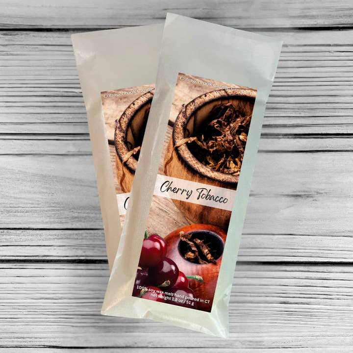 Kirsebærtobak Sojavoks Smeltevoks for engroshandel hos Cottagebrook Candle Company