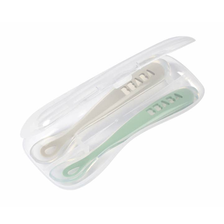BEABA Baby's First Foods, lot de 2 pièces de voyage, Cloud/Sage pour la vente par BEABA & Childhome