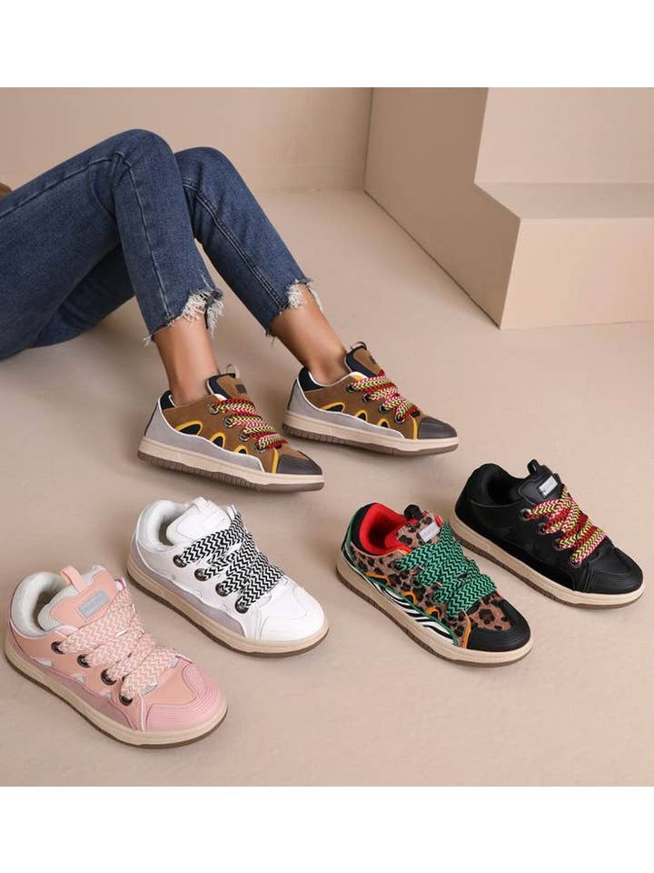 Wholesale Designer Casual Lace Up Sneakers for your store Faire