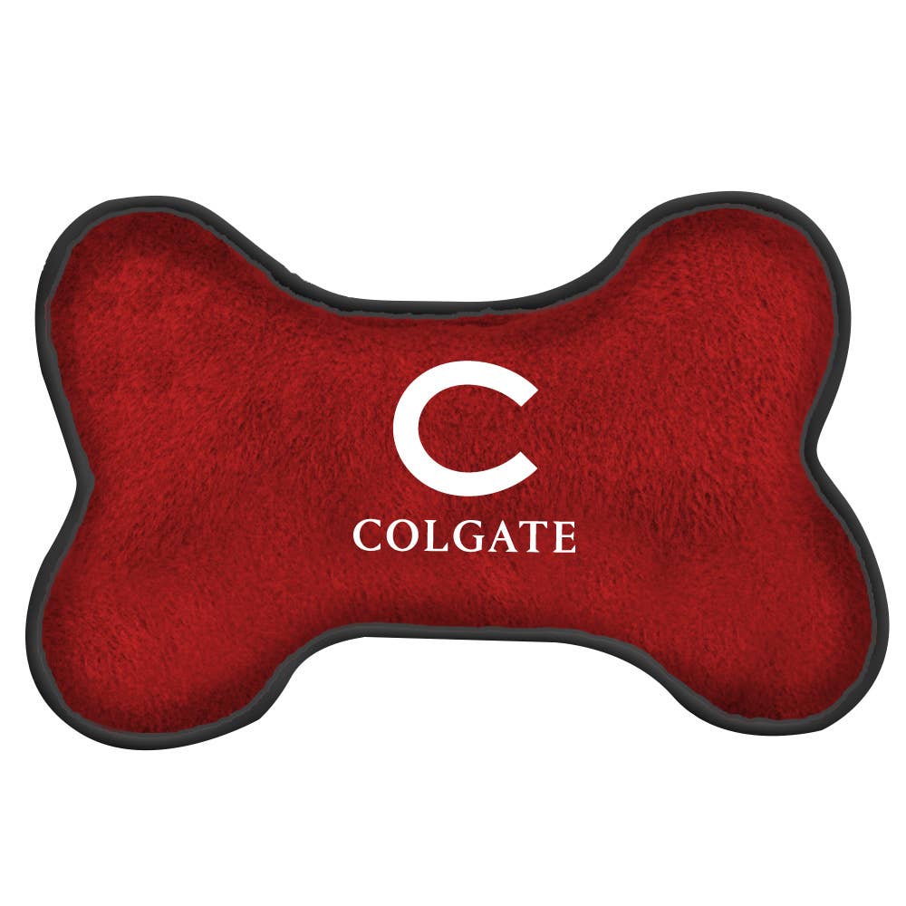All Star Dogs - Wholesale Pet Squeaky Toy - Dog - Colgate University - Bone Shape Toy0