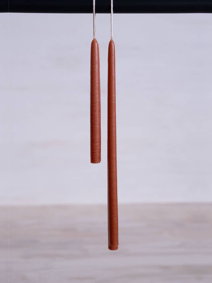 Skinny Tapered Candles - Clay for wholesale by Made Market Co.