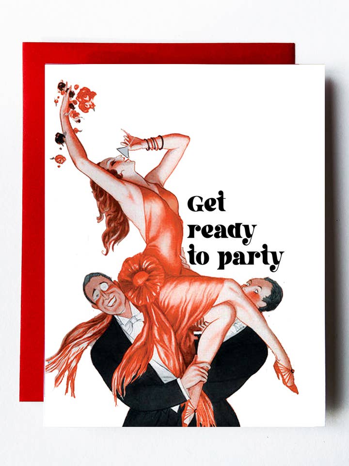 Get Ready to Party Art Deco Card for wholesale by The Twentieth
