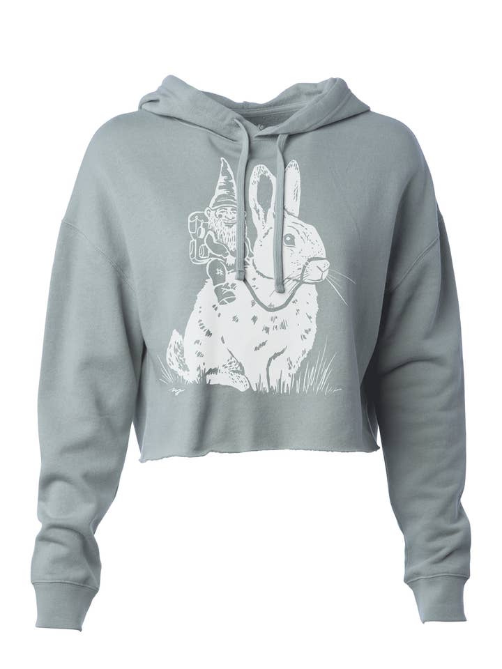Gnome Wanderer · Verkorte Hoodie voor wholesale door Fingers Duke