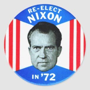 3 Inch Cloth Patch Re-elect Nixon 1972 for wholesale by BMS BIZ