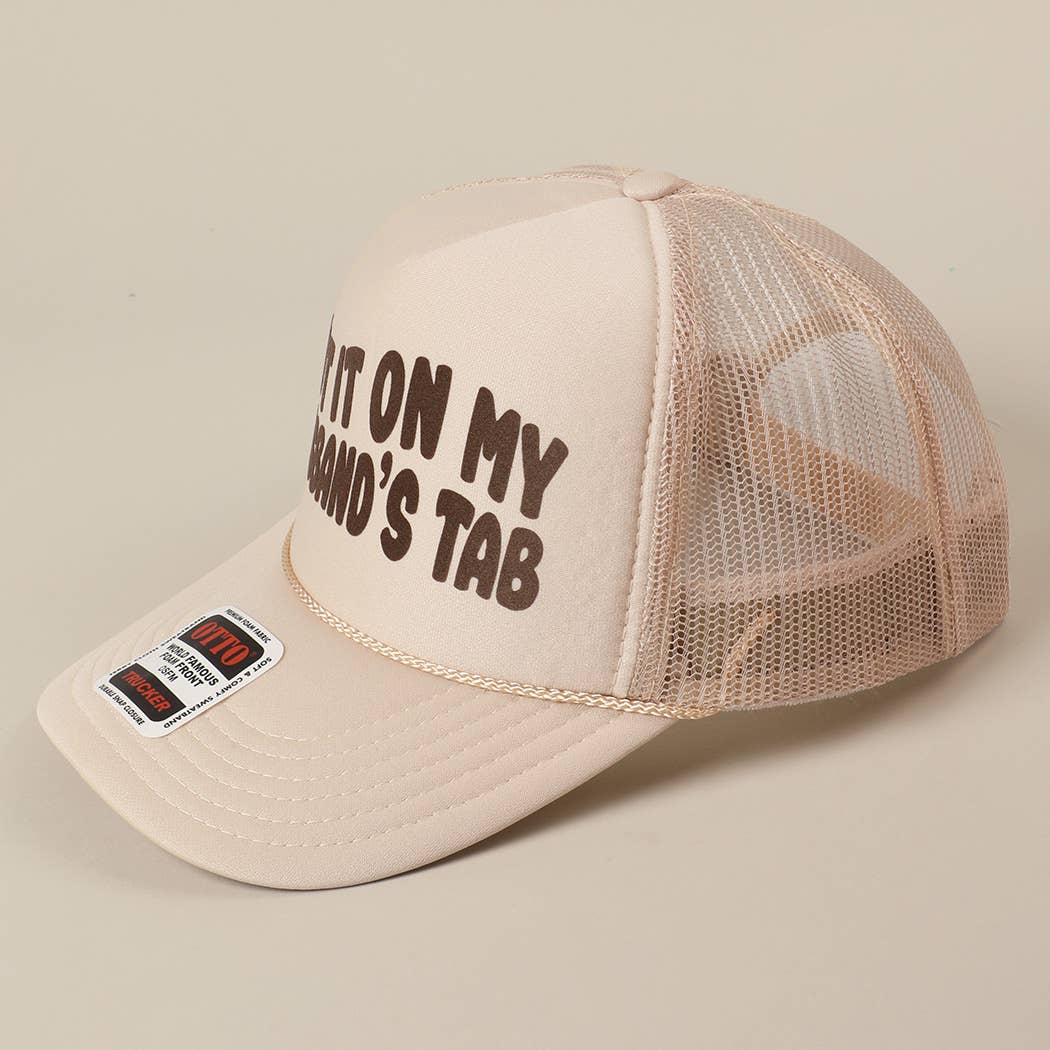 Fashion City - Wholesale Trucker Hat - Women's - Put It On My Husband's Tab Mesh Back Foam Trucker Hat23