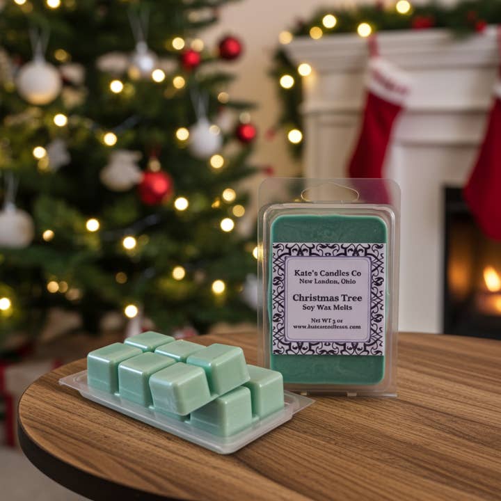 Kate's Candles co – wholesale Wax melt – Christmas Tree Soy Wax Melts
