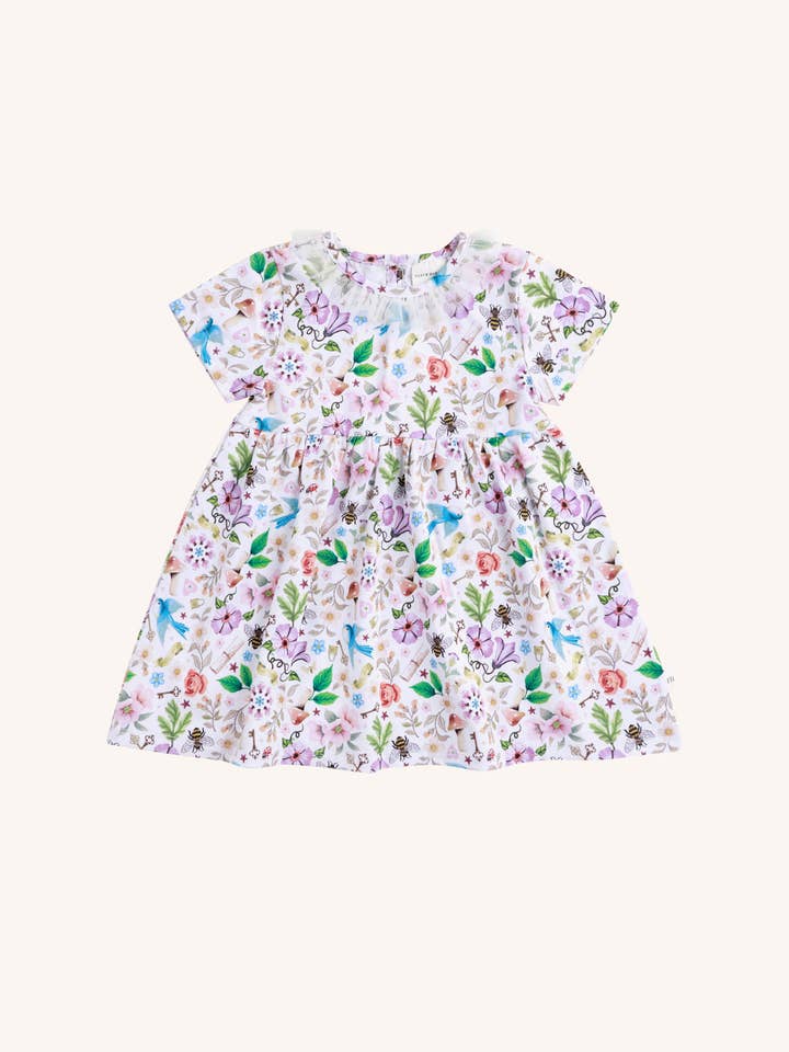 'Secret Diary' Pettaline Dress - Egret for wholesale on Faire4