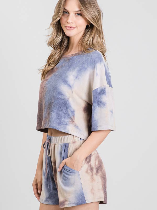 TIE DYE SHORTS for wholesale by Tres Bien, Inc