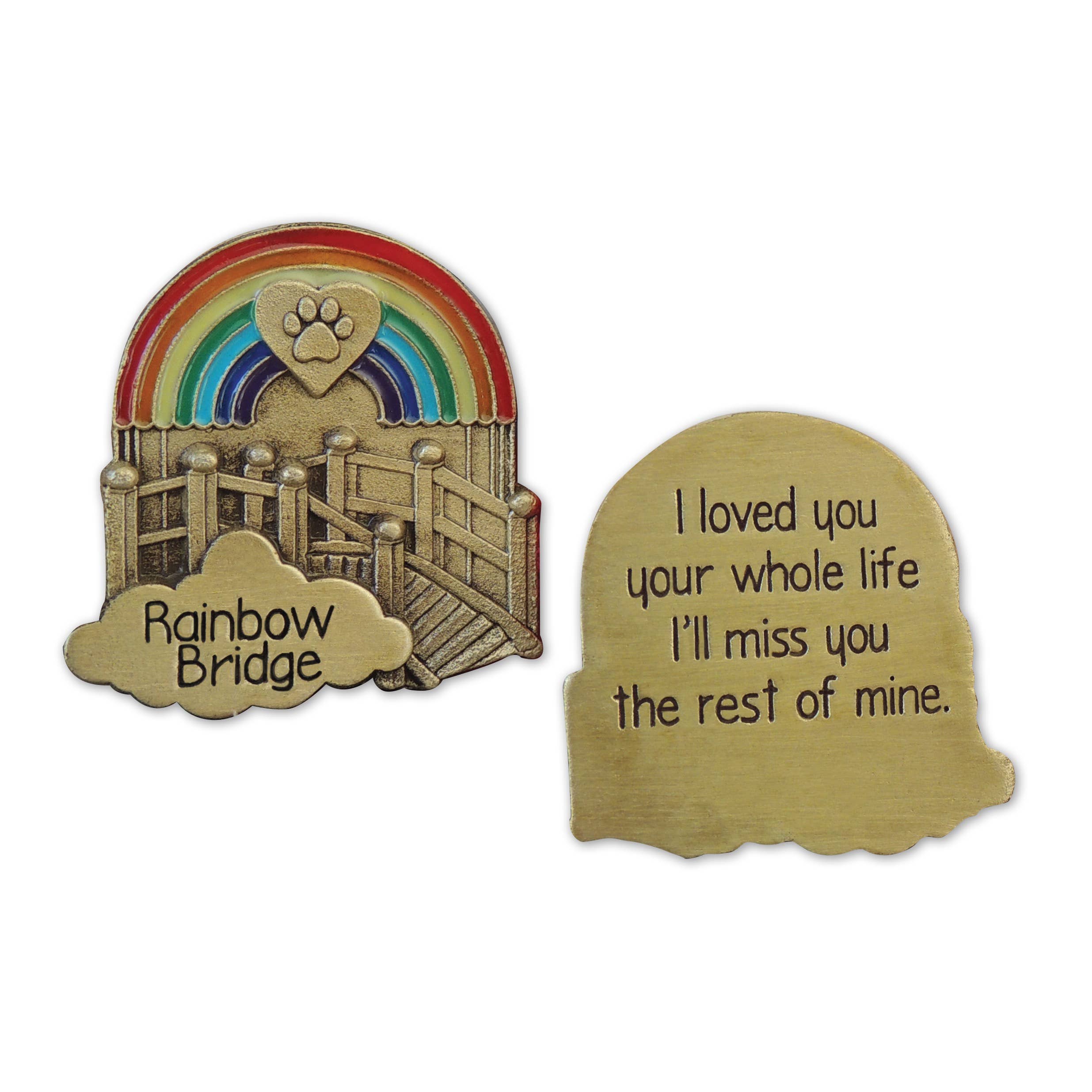 Abbey + CA Gift - Wholesale Keepsake Coin/Token - Rainbow Bridge Pocket Tokens1