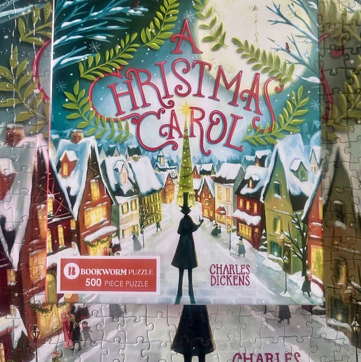 Bookworm Puzzle - Wholesale Puzzle - Adult - NEW! A CHRISTMAS CAROL -500 PIECE JIGSAW PUZZLE1