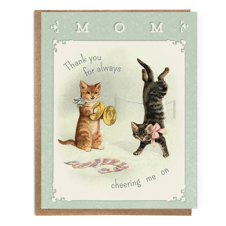 Cute Mother's Day Card; Thank You for Always Cheering Me On for wholesale by A Zillion Dollars