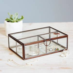 Purchase Wholesale glass jewelry box. Free Returns & Net 60 Terms on Faire