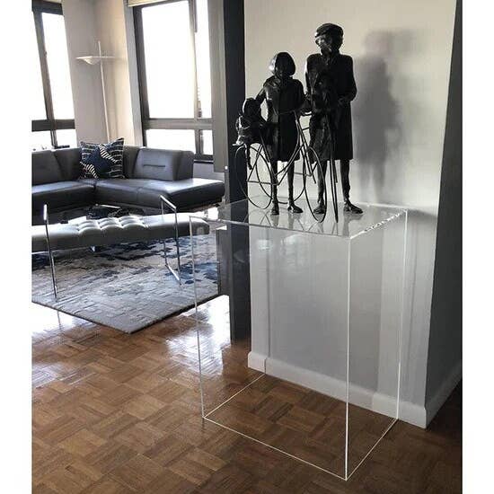 Plasticmart - Wholesale Retailer Display Stand/Case - Clear Acrylic Pedestal 12"x 12" x 30" Tall5