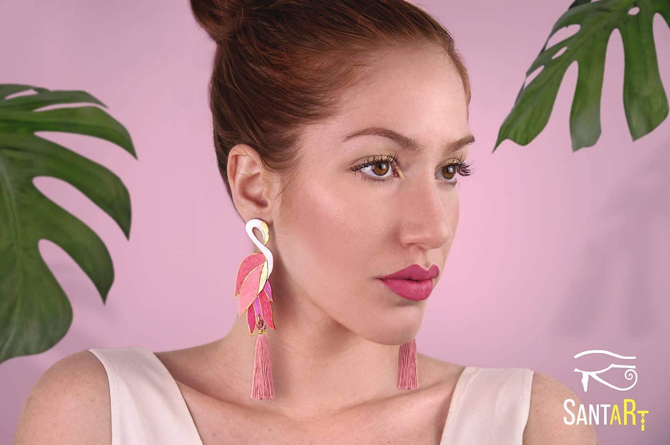 Santart - Wholesale Dangle Earrings - Flamingo Earrings3