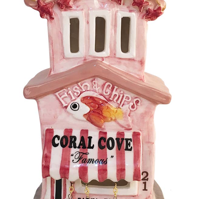 Coral Cove Fish Fish Fish Candle House para venta al por mayor de Blue Sky Clayworks