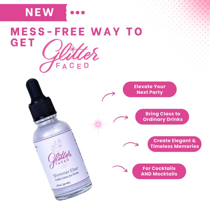Glitter Faced - Wholesale Cocktail Mix/Syrup - Shimmer - Edible Glitter For Drinks & Cocktails2