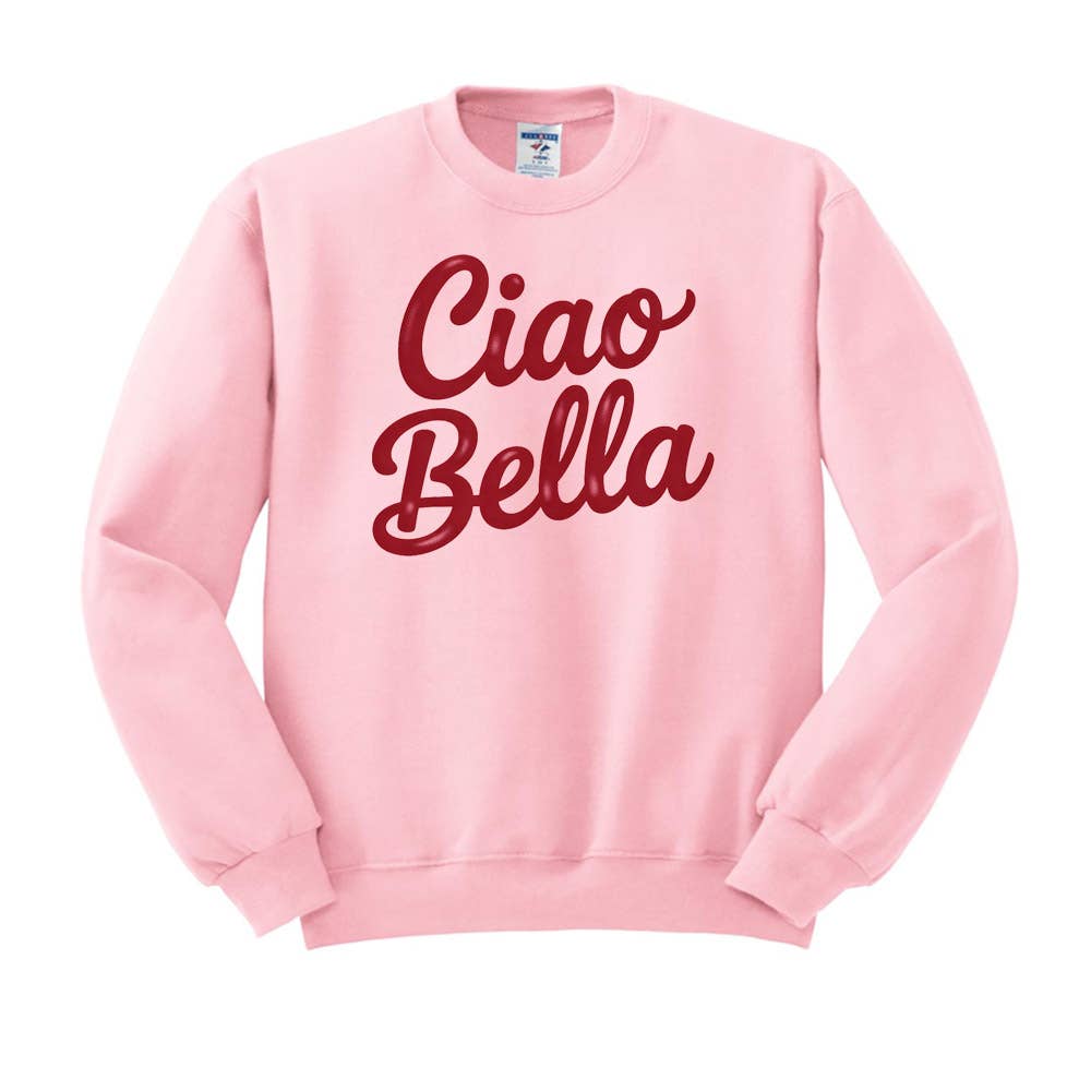 DaisyChainDesignCo - Wholesale Graphic Sweatshirt - Women's - Ciao Bella Crewneck Sweatshirt 3