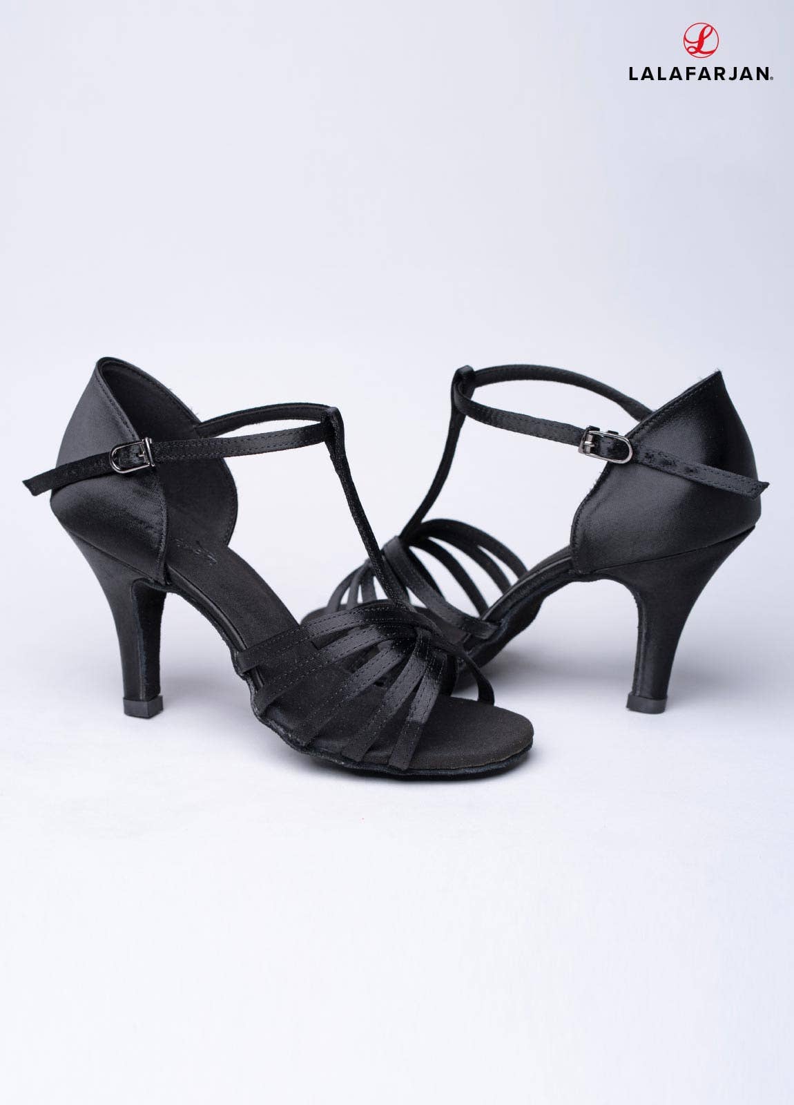 Lalafarjan & Lalafarjan GbR – wholesale High heels – Women’s – Dance Shoes - Amber - Black - Satin - Stiletto - 8.5 cm2