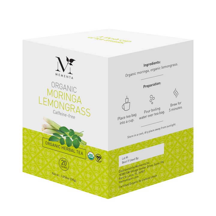Tisanes et thés noirs biologiques pour la vente par Mementa Inc.