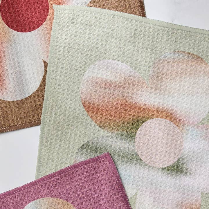 Geometry - Wholesale Dishcloth - Brushed Bouquet Dishcloth Set1