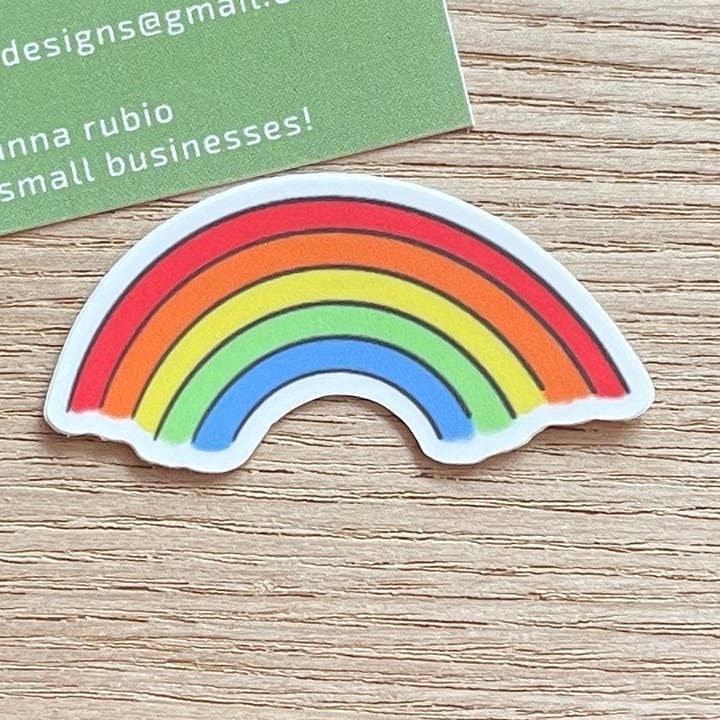rainbow sticker for wholesale by Matchai Designs