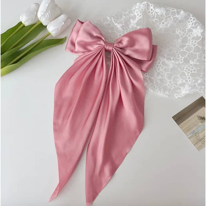 Handmade Satin Bows for Timeless Elegance and Cottage Core C for wholesale by Adorned by Aisha