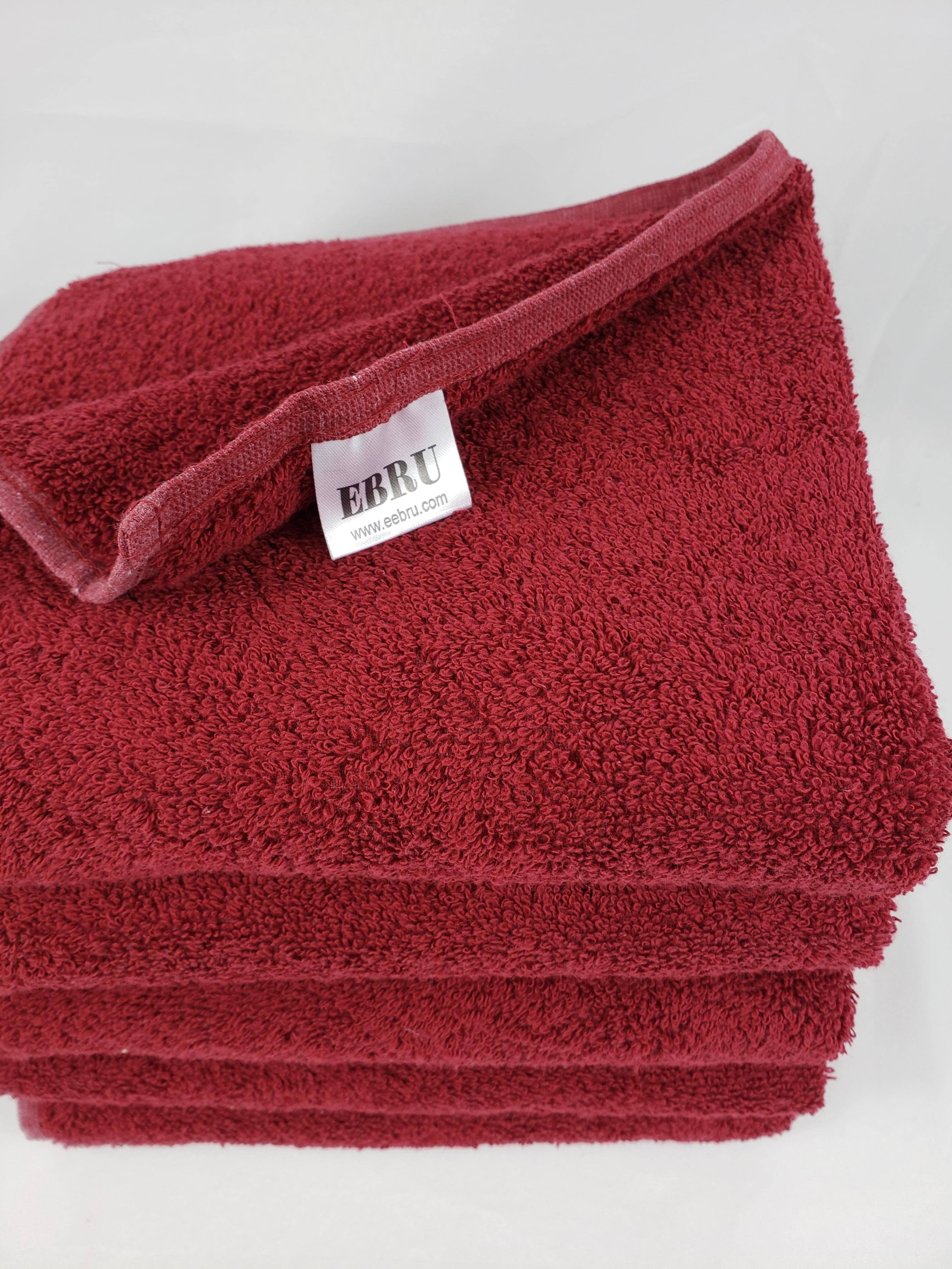 EBRU Home – wholesale Handduk – Bordeauxfärgad salongshandduk 50x90 cm3