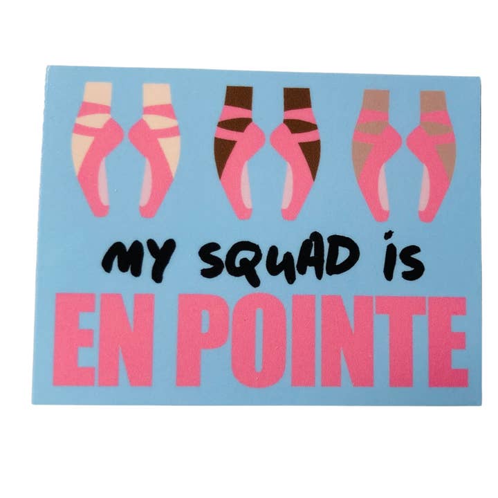 Autocolante "A Minha Equipa Está no Ponto", 7 cm x 5 cm por atacado de Denali & Co.