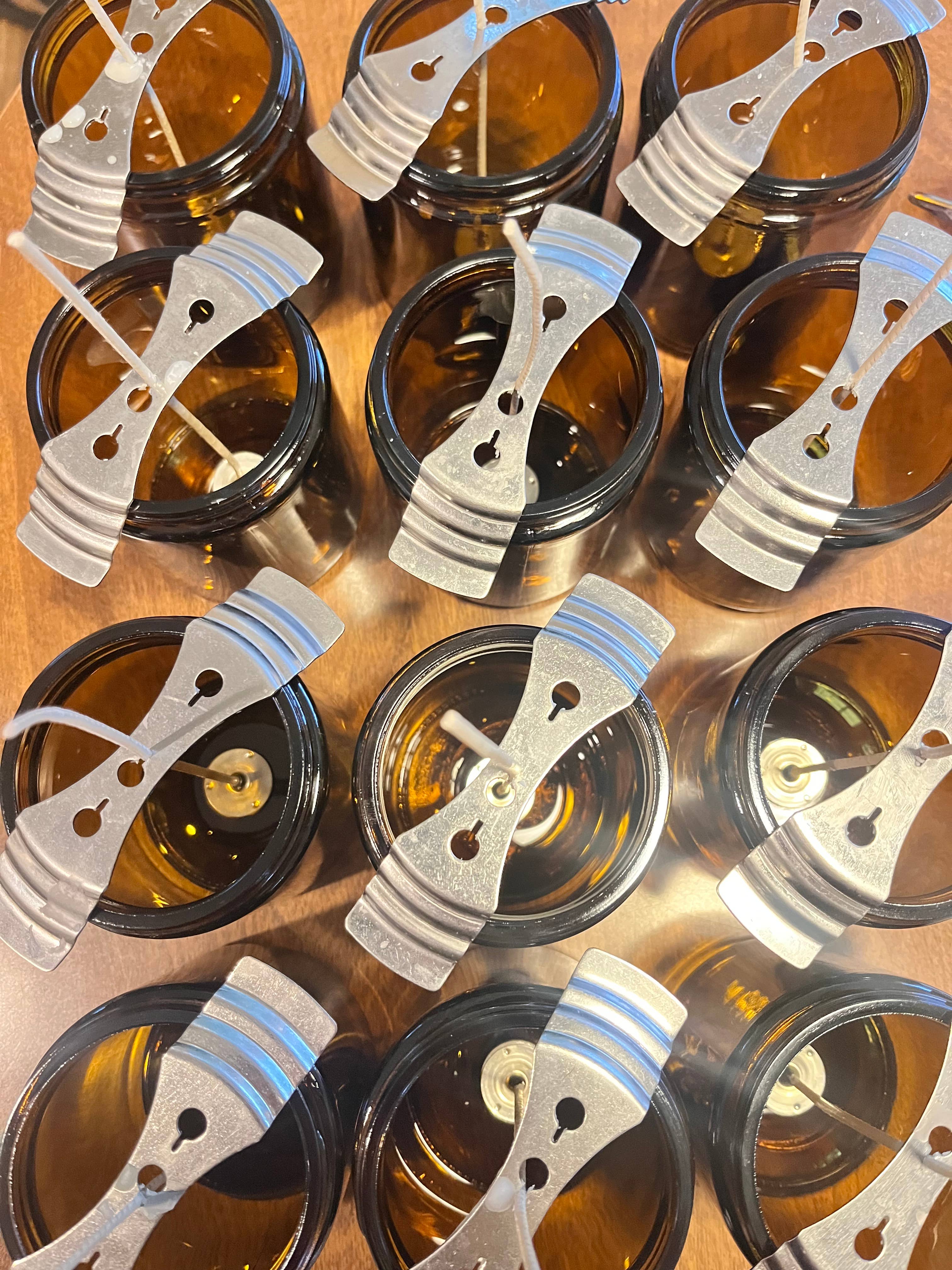 Wanderlust Scents Co. - Wholesale Jar/Filled Candle - Unbranded No Label Summer Scented Soy Candles Amber Jar2