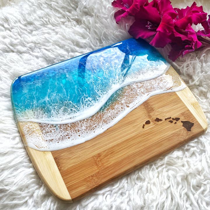 TBM Creations LLC - Wholesale Cheese Board - Hawaii Islands Cheese board | Maui made Charcuterie board