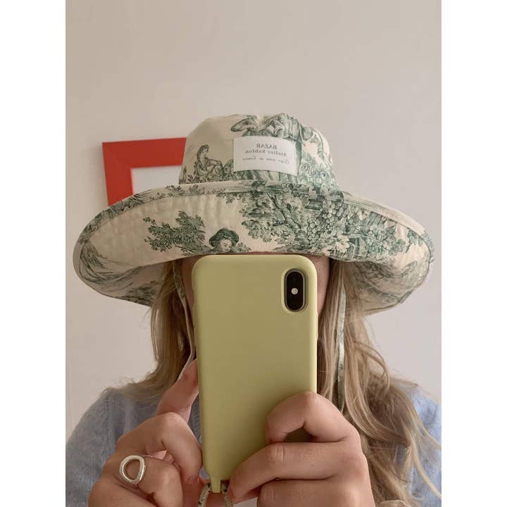 Bazar Atelier Sablon - Wholesale Bucket Hat - Women's - Bob Capeline - Green Fruit Jouy3