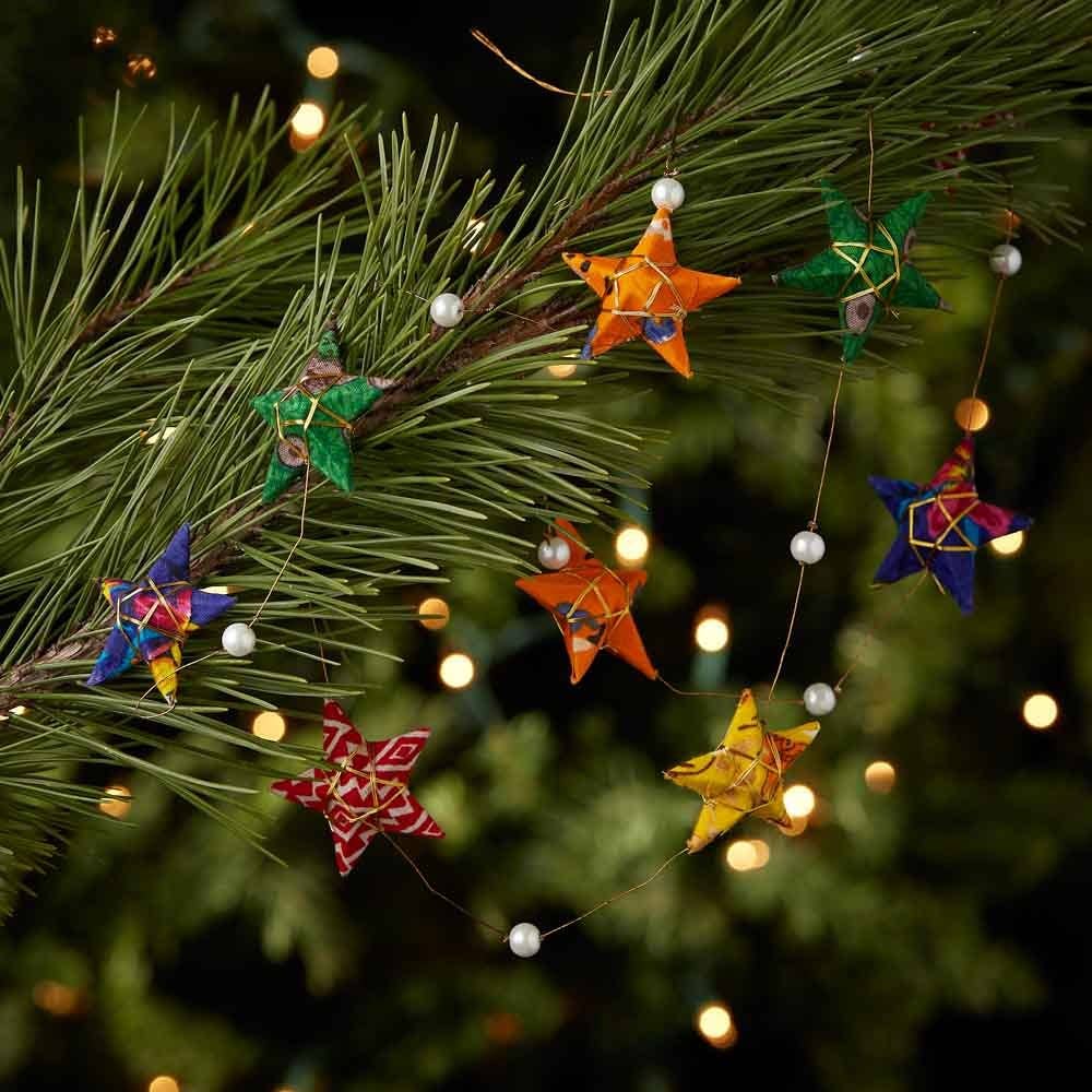 SERRV International - Wholesale Bunting/Garland - Sari Star Garland1