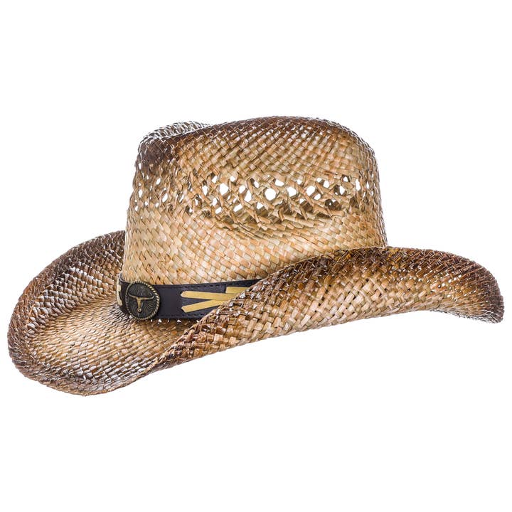 Straw Western Hat- Gioia for wholesale by Dorfman Hat Co