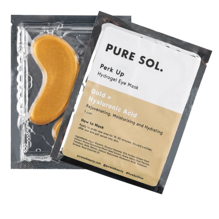 PURE SOL. - Wholesale Eye Treatment Mask - Perk Up Gold Eye Mask - Single Sachet
