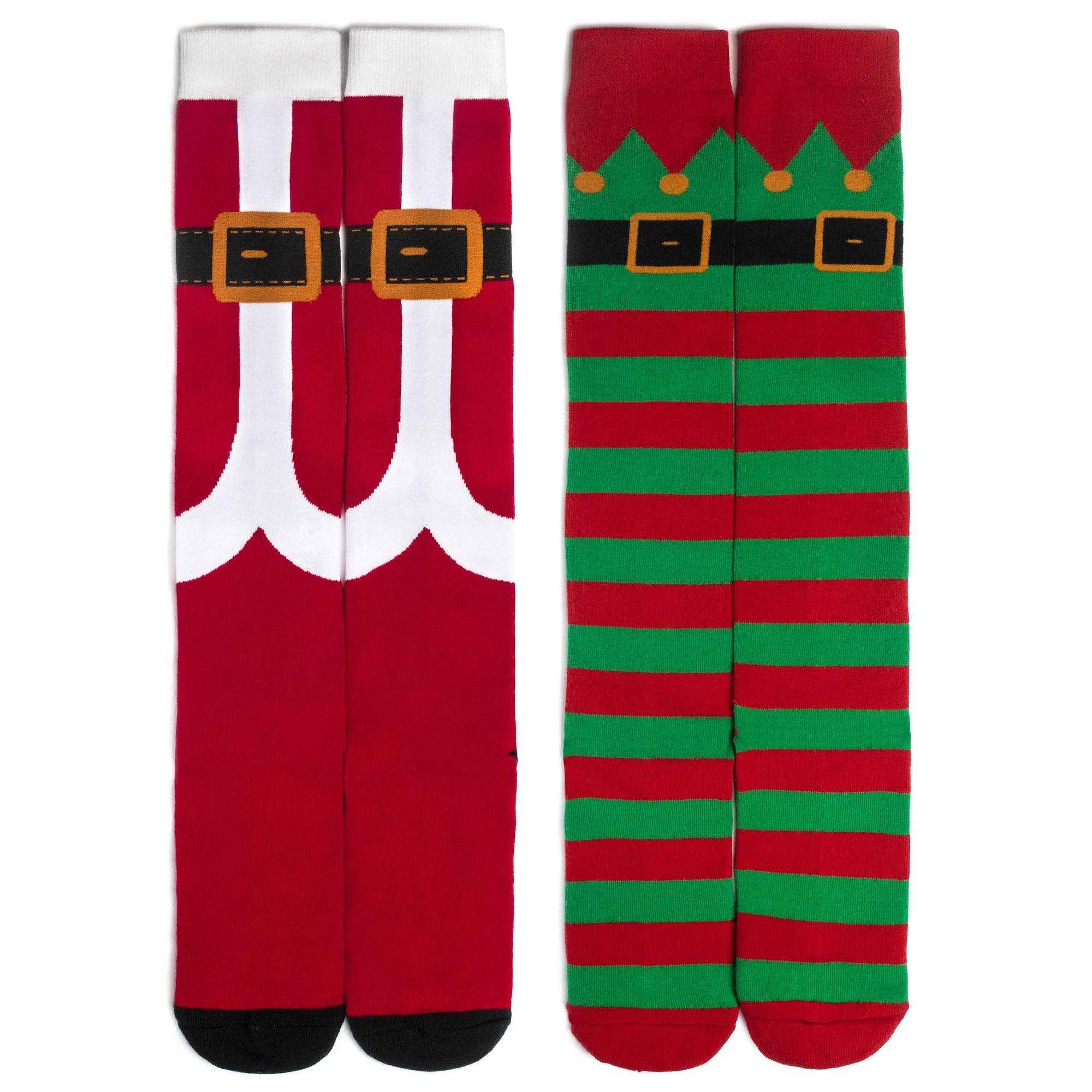 Lavley - Wholesale Socks - Women's - Santa & Elf Knee High Socks (2 Pack)2