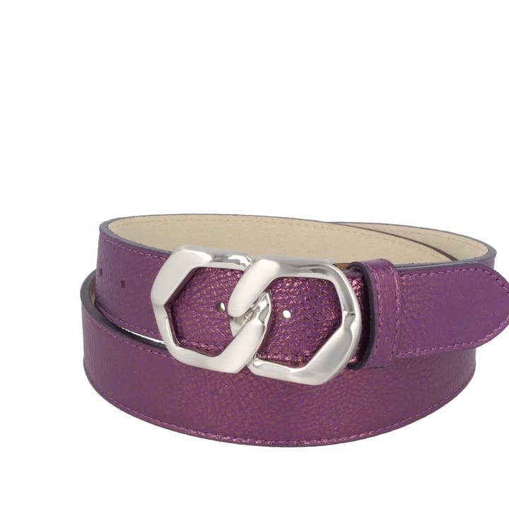 Perla Luna kvinders lilla læderbælte for engroshandel hos MGM Design e.K.