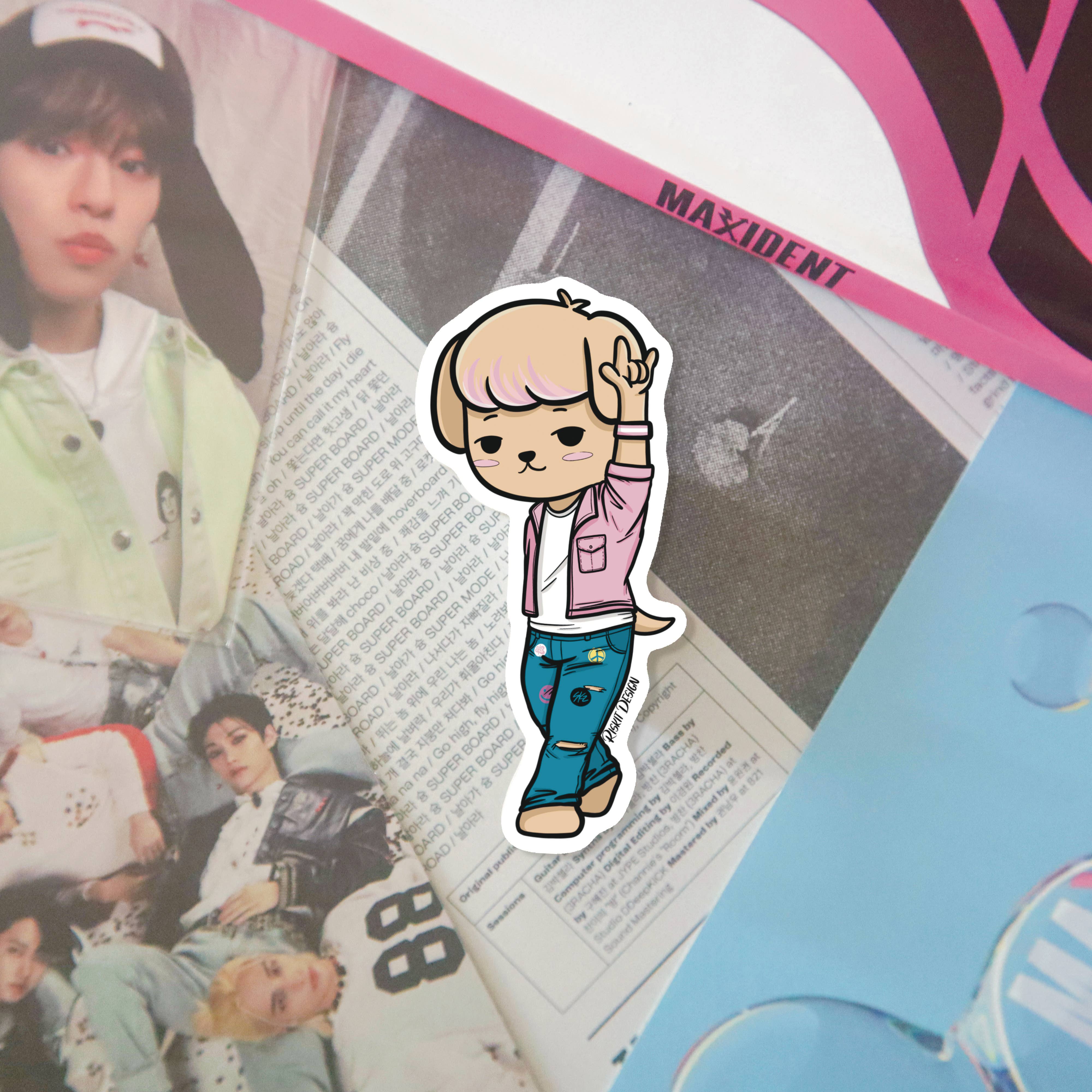 Riskit Design - Wholesale Sticker - KPOP 143 transparante vinylstickers7