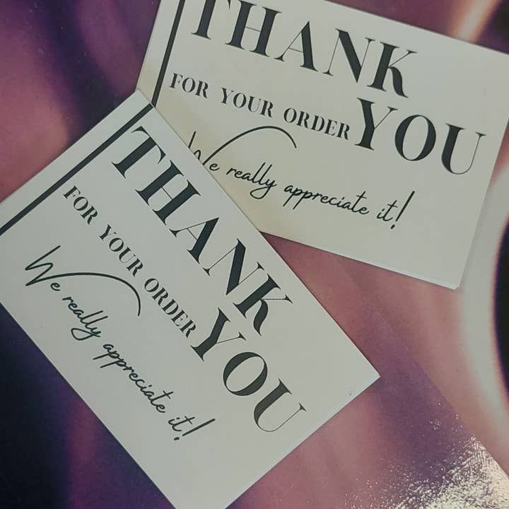 T S Business Cards and Labels - Wholesale Thank You Card - Thank You Cards