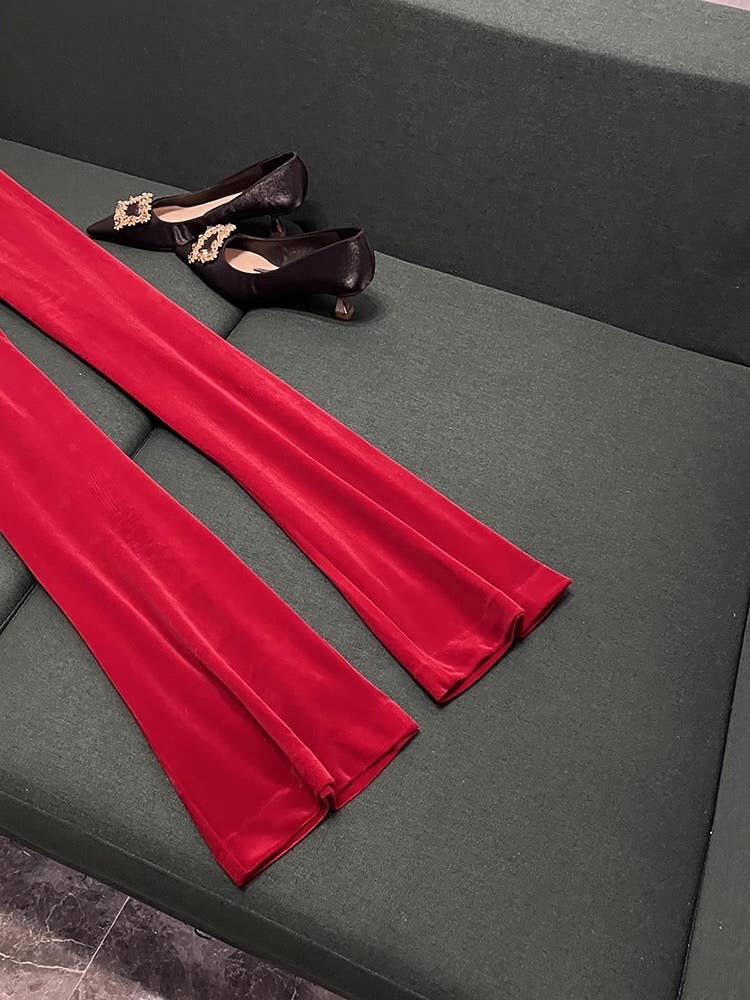 Sanyao Fashion – Engroshandel Habitter – til kvinder – SY517Y Fløjl Skræddersyet Jakkesæt til Kvinder – Blazer & Bukser14