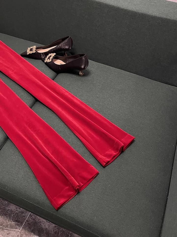 Sanyao Fashion – Engroshandel Habitter – til kvinder – SY517Y Fløjl Skræddersyet Jakkesæt til Kvinder – Blazer & Bukser14