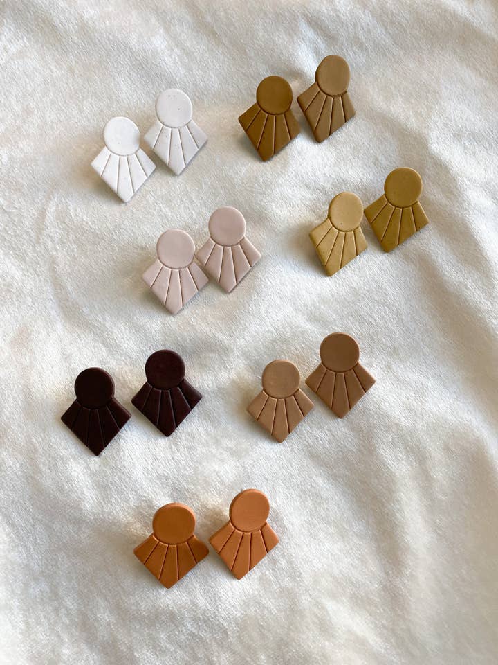 Deco Studs in Various Colors for wholesale by Corvega Clay Goods