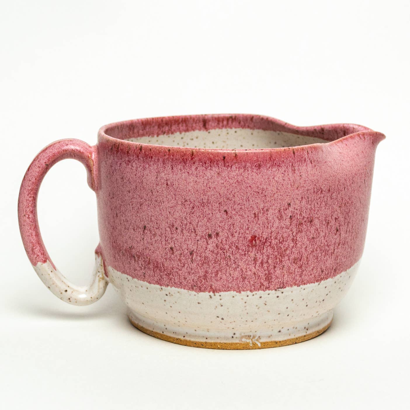 White Squirrel Clayworks - Vente Bol mélangeur - Bol à batter/mélanger - Tourné à la main, en Ohio, argile en grès - Cherry Frost1